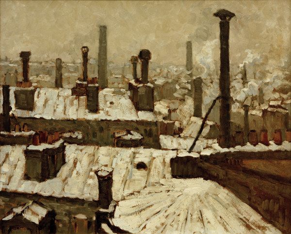 Snow-covered Roofs - Caillebotte