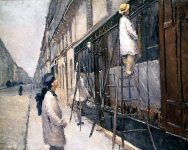 The painters in building - Caillebotte