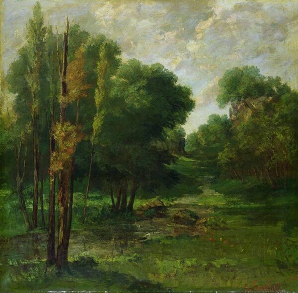 Forest Landscape - Gustave Courbet