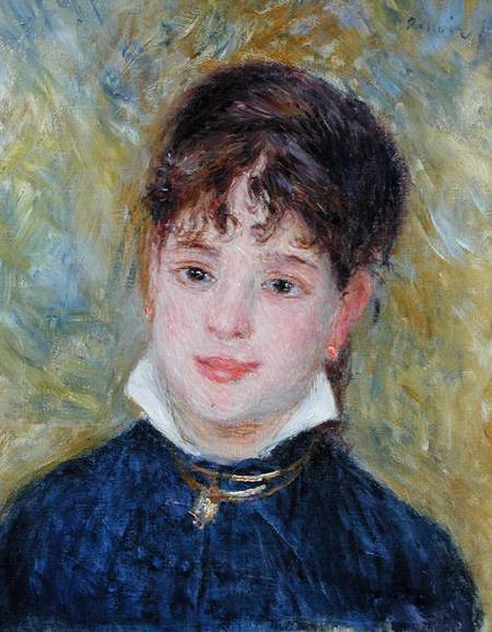 Head of a Young Woman (Jeanne Samary) - Pierre-Auguste Renoir