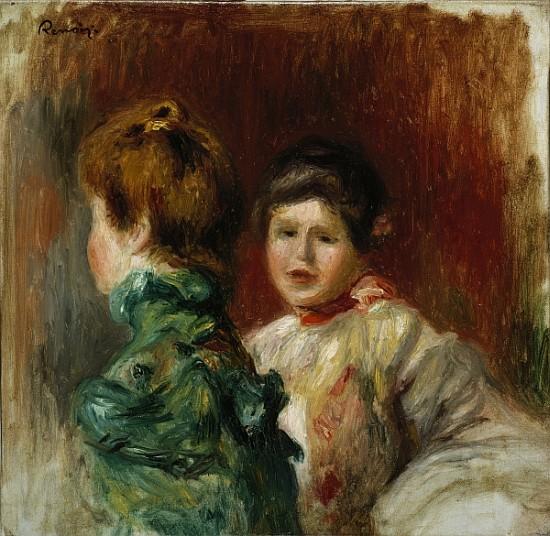 Heads of Two Women, c.1895 - Pierre-Auguste Renoir