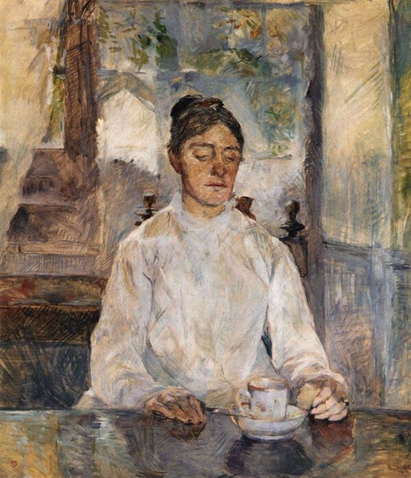 Mother at Breakfast - Toulouse Lautrec Oil Painting Reproduction