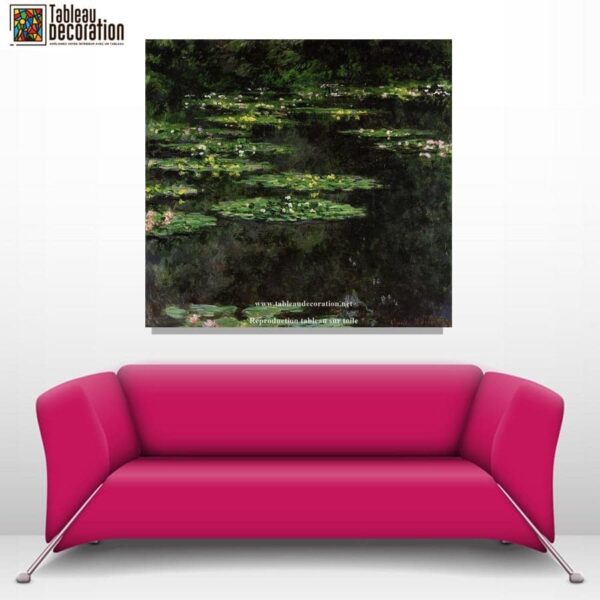 Black Water Lilies - Monet painting - Image 6