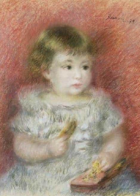 Little Girl with a Toy - Pierre-Auguste Renoir