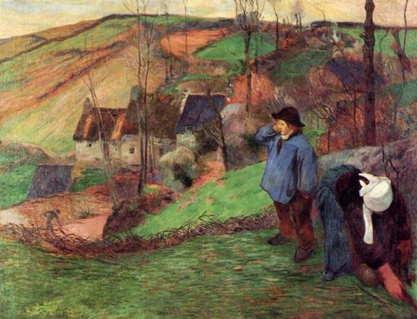 Landscape in Brittany (1888) - Paul Gauguin