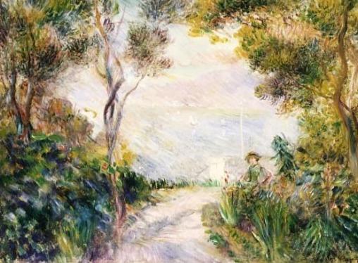 Landscape, end of the road (view of Naples) - Pierre-Auguste Renoir