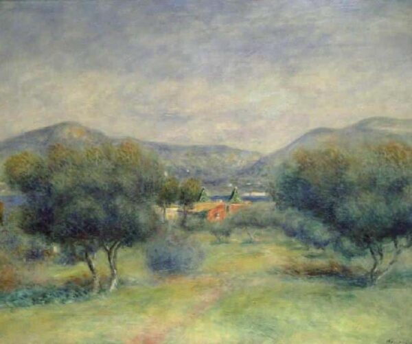 Landscape at Toulon - Pierre-Auguste Renoir