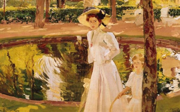 Marianne in the Gardens - Sorolla Oil Painting Reproduction