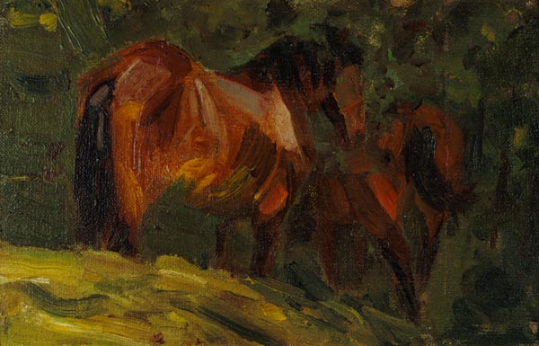 Small Study of a Horse I - Franz Marc