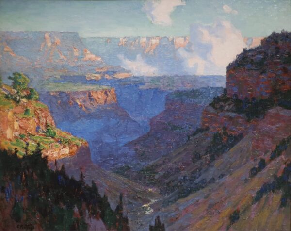 Looking Across the Grand Canyon – Edward Henry Potthast Oil Painting Reproduction