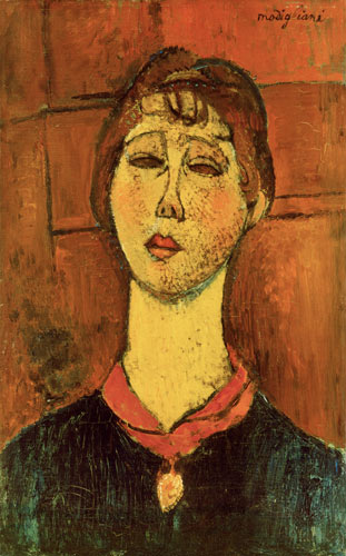 Portrait of Mrs. Blanche Dorivale - Amedeo Modigliani