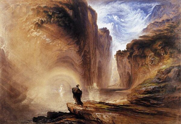 Manfred and the Witch of the Alps - John Martin Oil Painting Reproduction