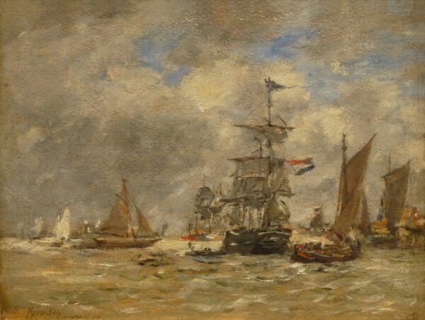 Marina – Eugène Boudin Oil Painting Reproduction