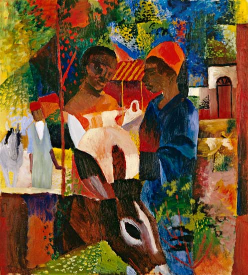 A Market in Tunis - August Macke