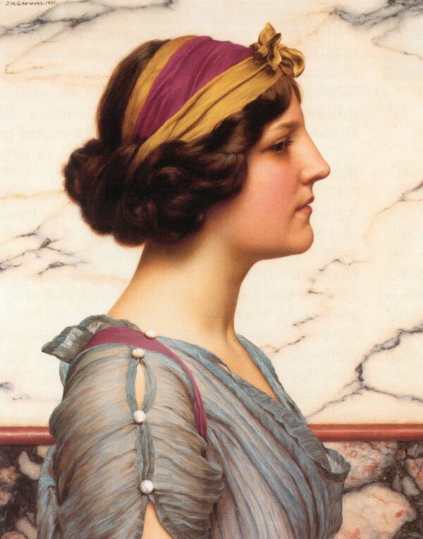 Oil Painting Reproduction of Megilla by John William Godward