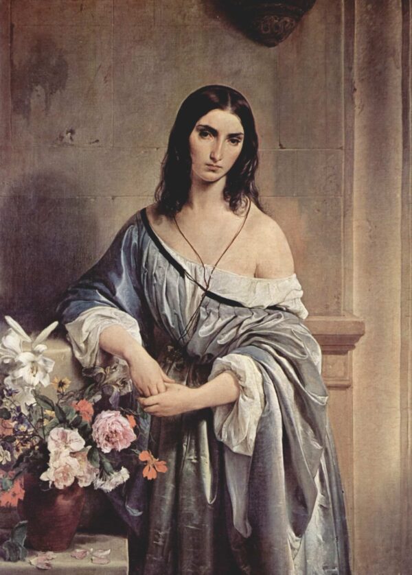 Melancholic Thoughts – Francesco Hayez Oil Painting Reproduction