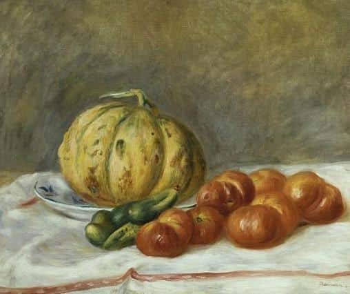 Melon and Tomatoes - Pierre-Auguste Renoir Oil Painting Reproduction