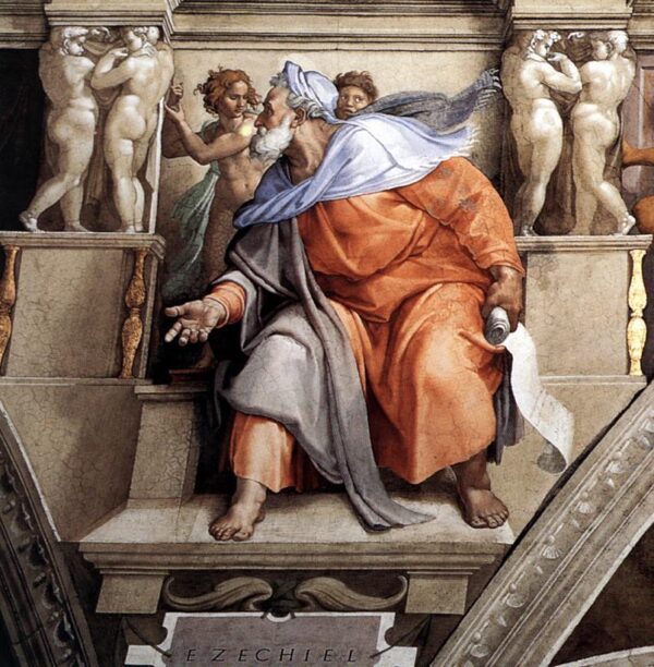 Ceiling of the Sistine Chapel: the Prophet Isaiah - Michelangelo