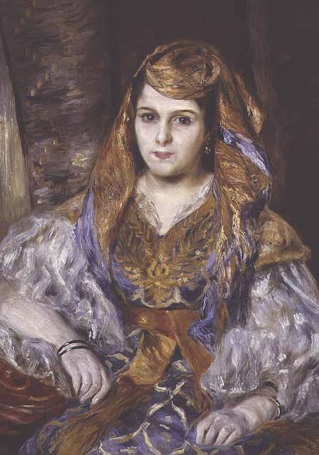 Mme. Clementine Stora in Algerian Dress, or The Algerian Woman – Pierre-Auguste Renoir Reproduction Oil Painting