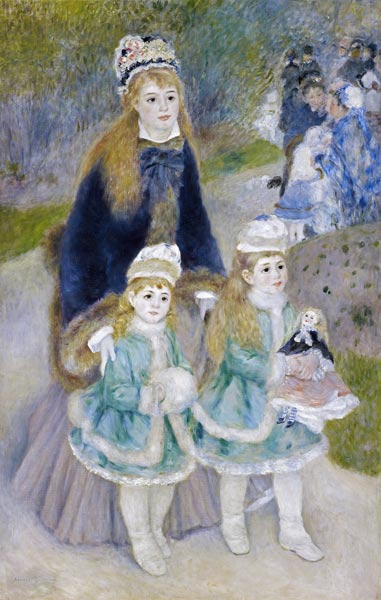 Mother and Children - Pierre-Auguste Renoir Oil Painting Reproduction