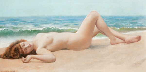 Nude on the Beach - John William Godward