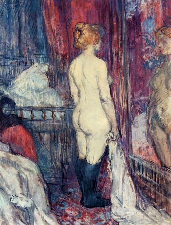 Now standing in front of a mirror - Toulouse Lautrec