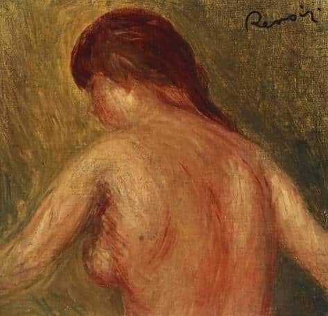 Nude Woman's Torso, Seen from the Back - Pierre-Auguste Renoir