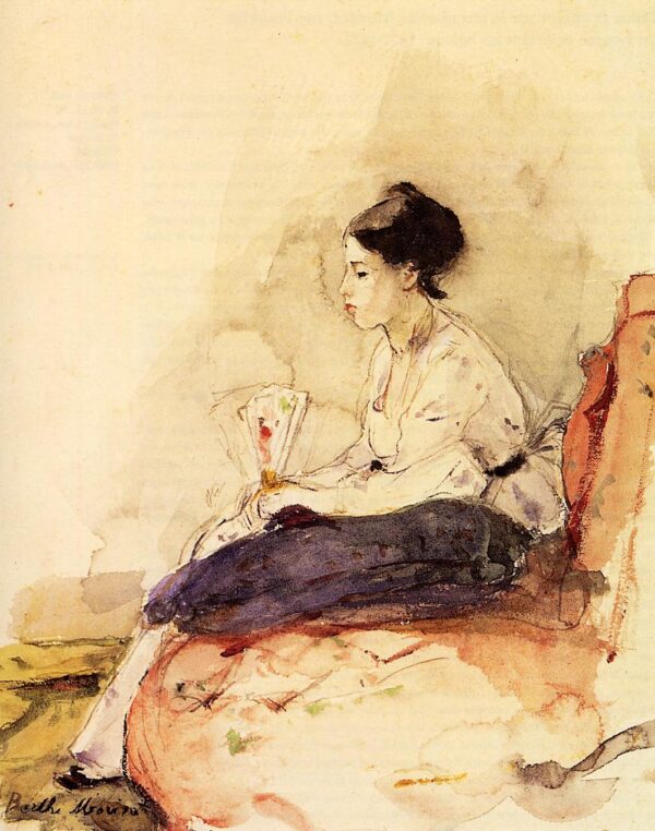 On the Sofa - Berthe Morisot