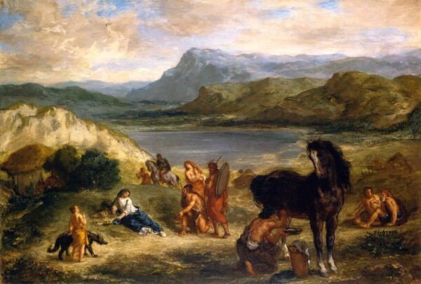 Ovid with Scythians - Eugène Delacroix