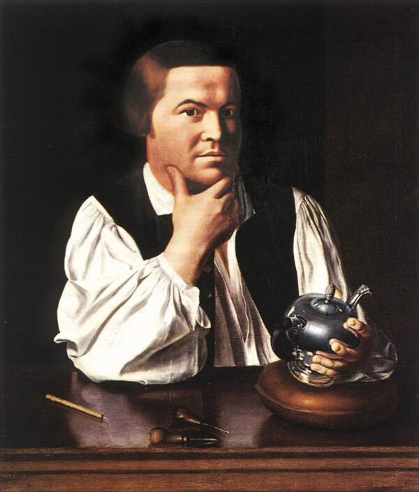 Paul Revere – John Singleton Copley. 

Translation: Paul Revere – John Singleton Copley