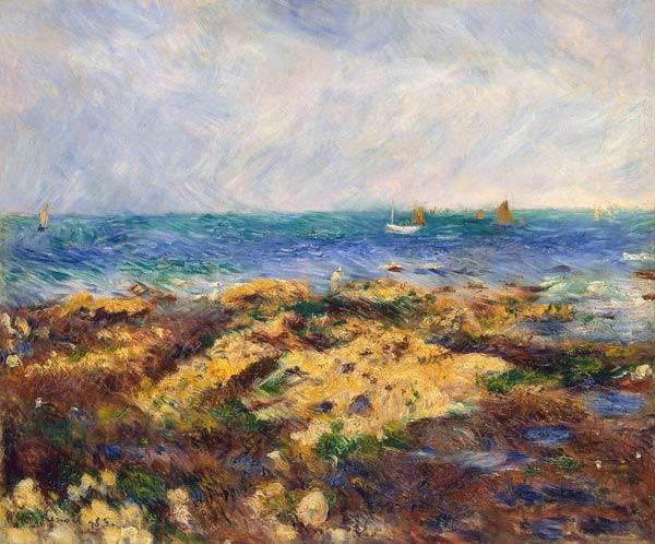 Low Tide at Yport - Pierre-Auguste Renoir Oil Painting Reproduction