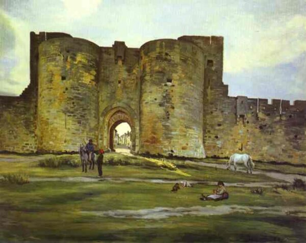 Port of the Queen at Aigues-Mortes - Frédéric Bazille