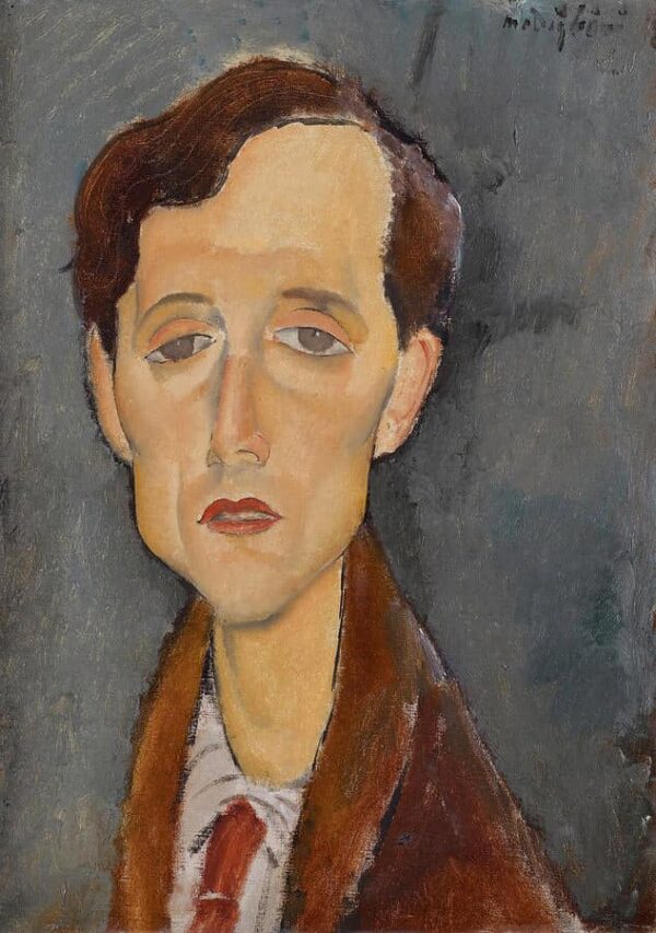 Portrait of Franz Hellens - Amedeo Modigliani