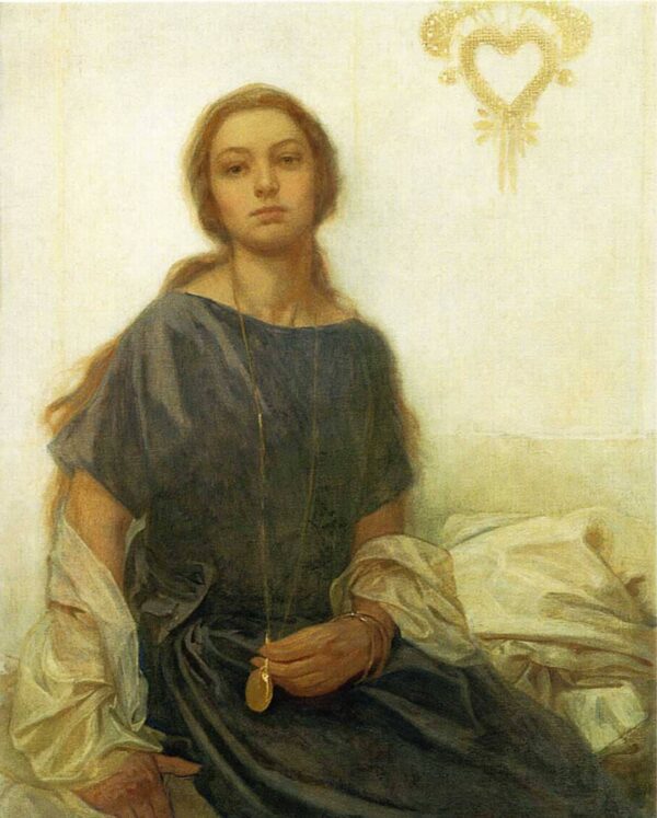 Portrait of Jaroslava - Mucha