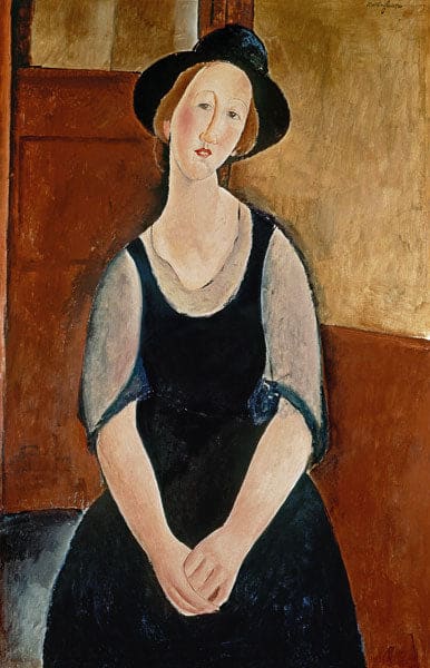 Portrait of Thora Klinchlowstrom - Amedeo Modigliani