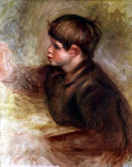 Painting of the portrait of Coco - Pierre-Auguste Renoir