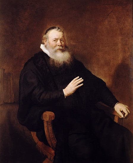 Portrait of Pastor Eleazer Swalmius, 1637 - Rembrandt van Rijn