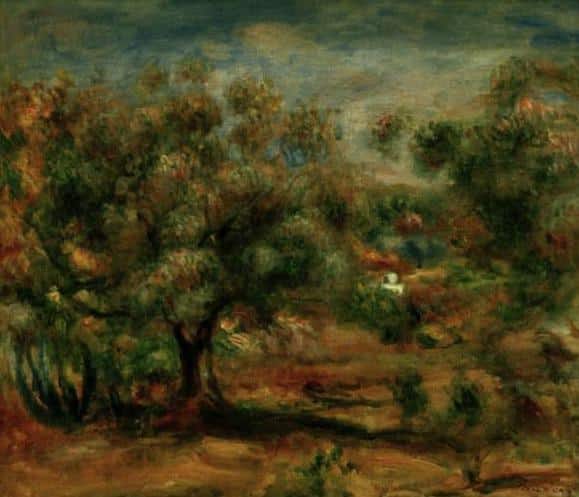 Landscape near Cagnes 1909 - Pierre-Auguste Renoir