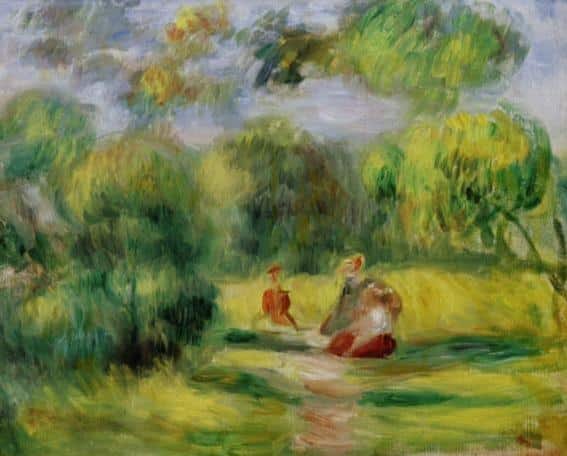 Landscape with Figures - Pierre-Auguste Renoir