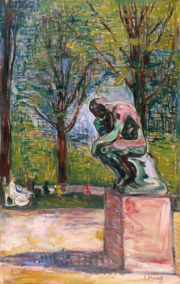 The Thinker by Rodin - Edvard Munch