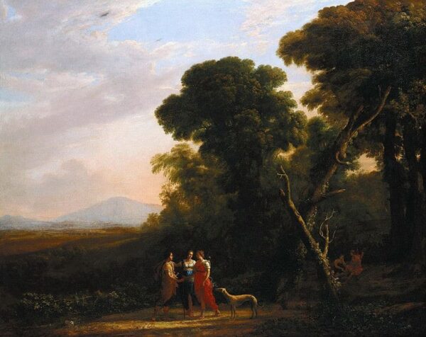 Roman Ideal Landscape with Cephalus, Procris, and Diana - Claude Lorrain