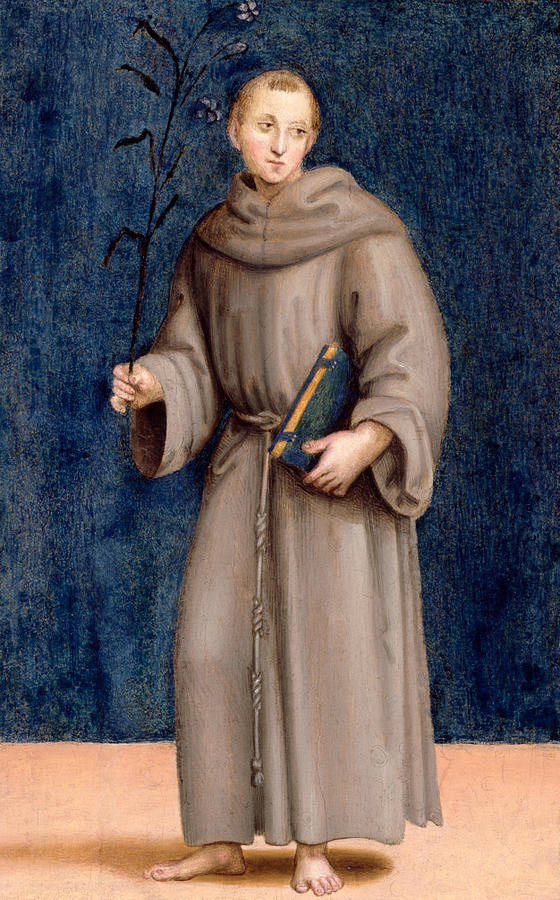 Saint Anthony of Padua from the Colonna Altarpiece - Raphael (painter)