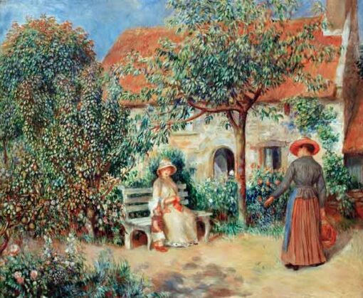 Garden Scene - Pierre-Auguste Renoir