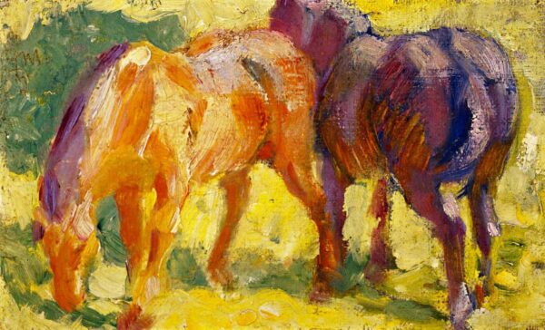 Small image of a horse - Franz Marc