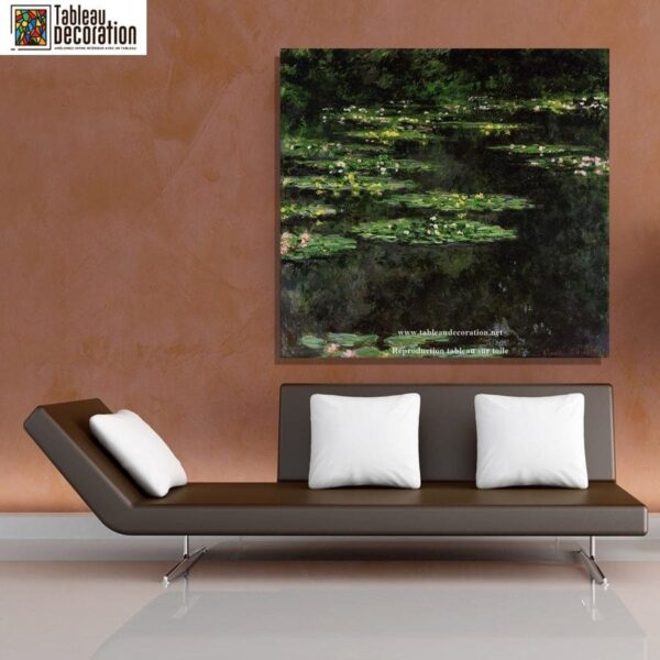 Black Water Lilies - Monet painting - Image 4