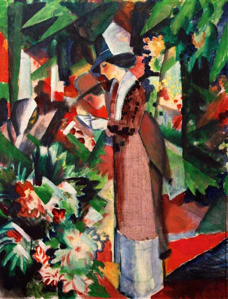 Marche dans les fleurs – August Macke" Oil Painting Reproduction for Sale