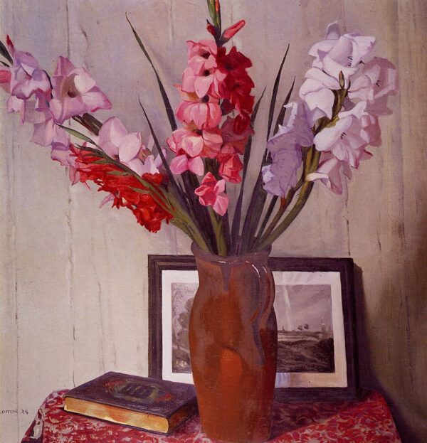 Still Life with Gladioli – Félix Edouard Vallotton Oil Painting Reproduction