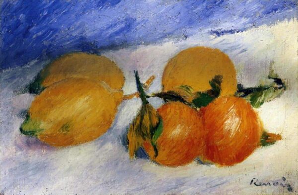 Still Life with Lemons and Oranges – Pierre-Auguste Renoir Oil Painting Reproduction