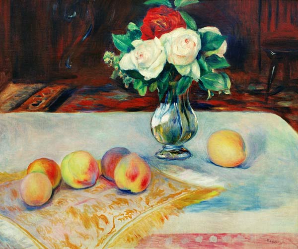 Still Life, Bouquet of Flowers - Pierre-Auguste Renoir Oil Painting Reproduction