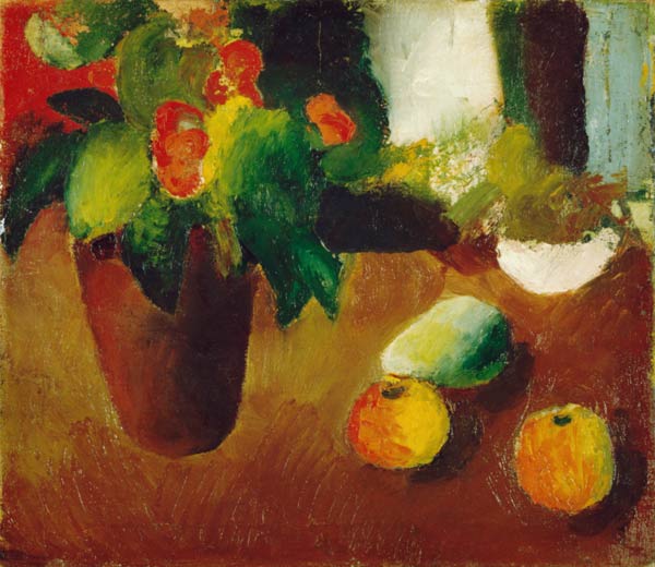 Still Life with Begonias - August Macke Oil Painting Reproduction